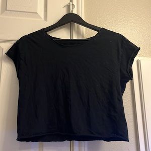 Zara black crop top